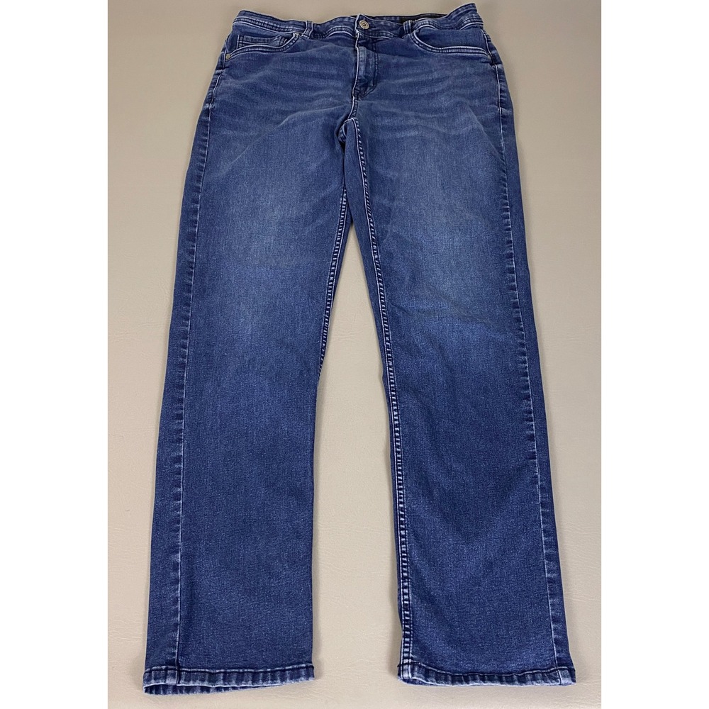 The Perfect Jean NYC Men's 36x34 Athletic Fit Blue Medium Wash Stretch Denim